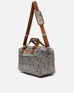 Bolsa de finde semana con estampado y asa bandolera extraíble