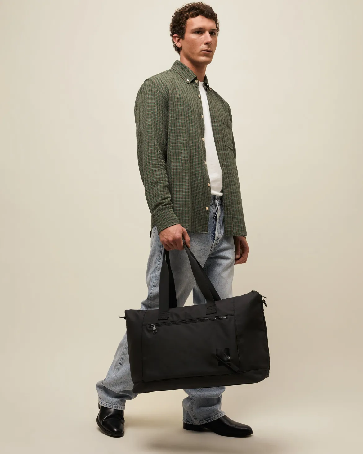 Bolsa fin de semana en nylon con bandolera extraíble