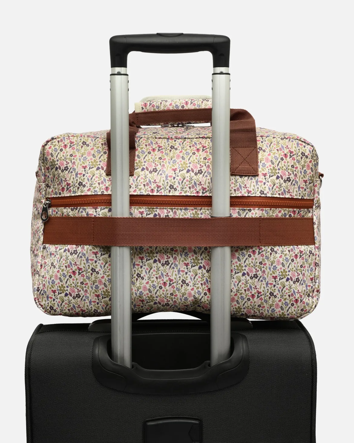 Bolsa fin de semana estampado con bandolera extraíble