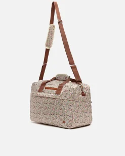 Bolsa fin de semana estampado con bandolera extraíble