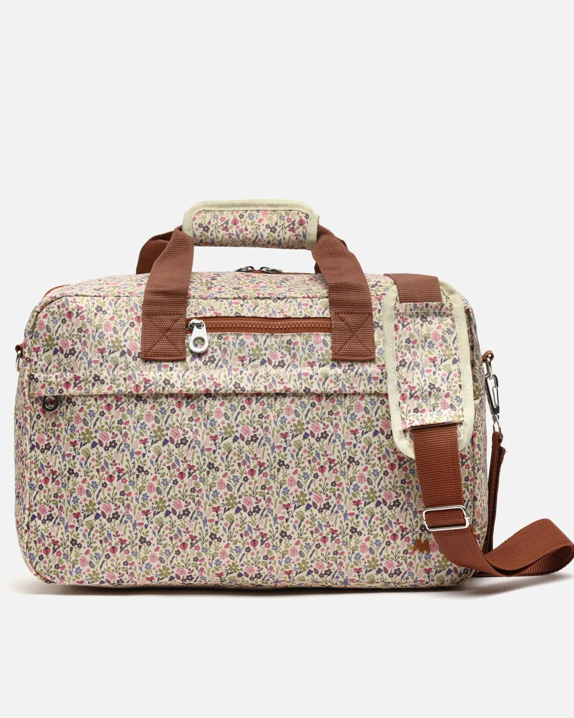 Bolsa fin de semana estampado con bandolera extraíble