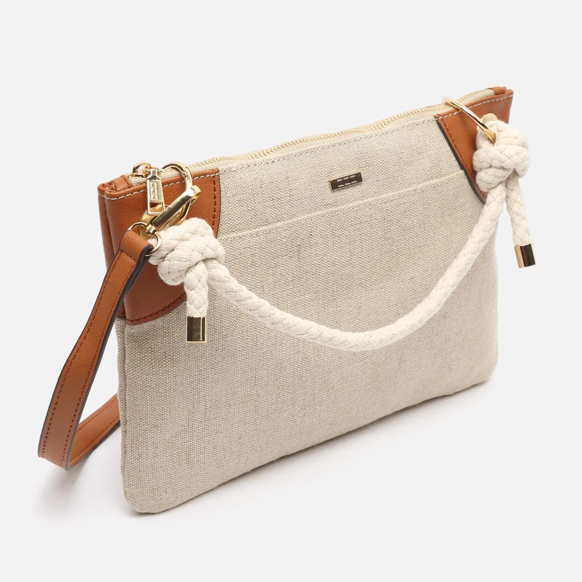 Bolso bandolera con asa de mano