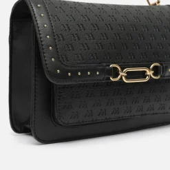 Bolso bandolera con correa y estampado monogram