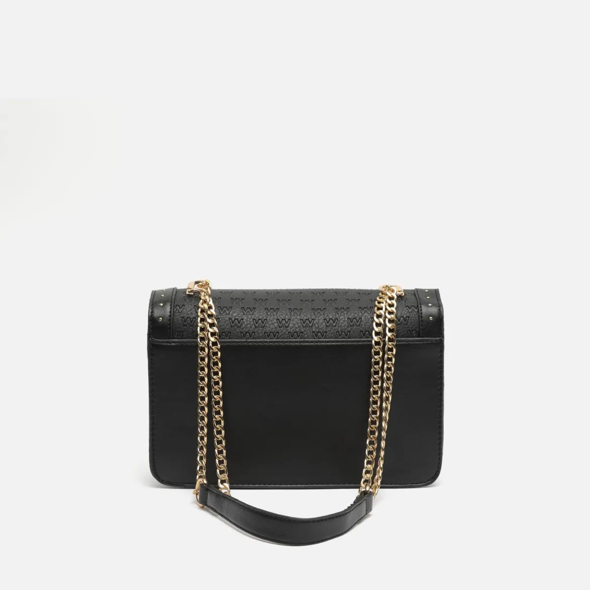 Bolso bandolera con correa y estampado monogram
