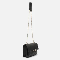 Bolso bandolera con correa y estampado monogram