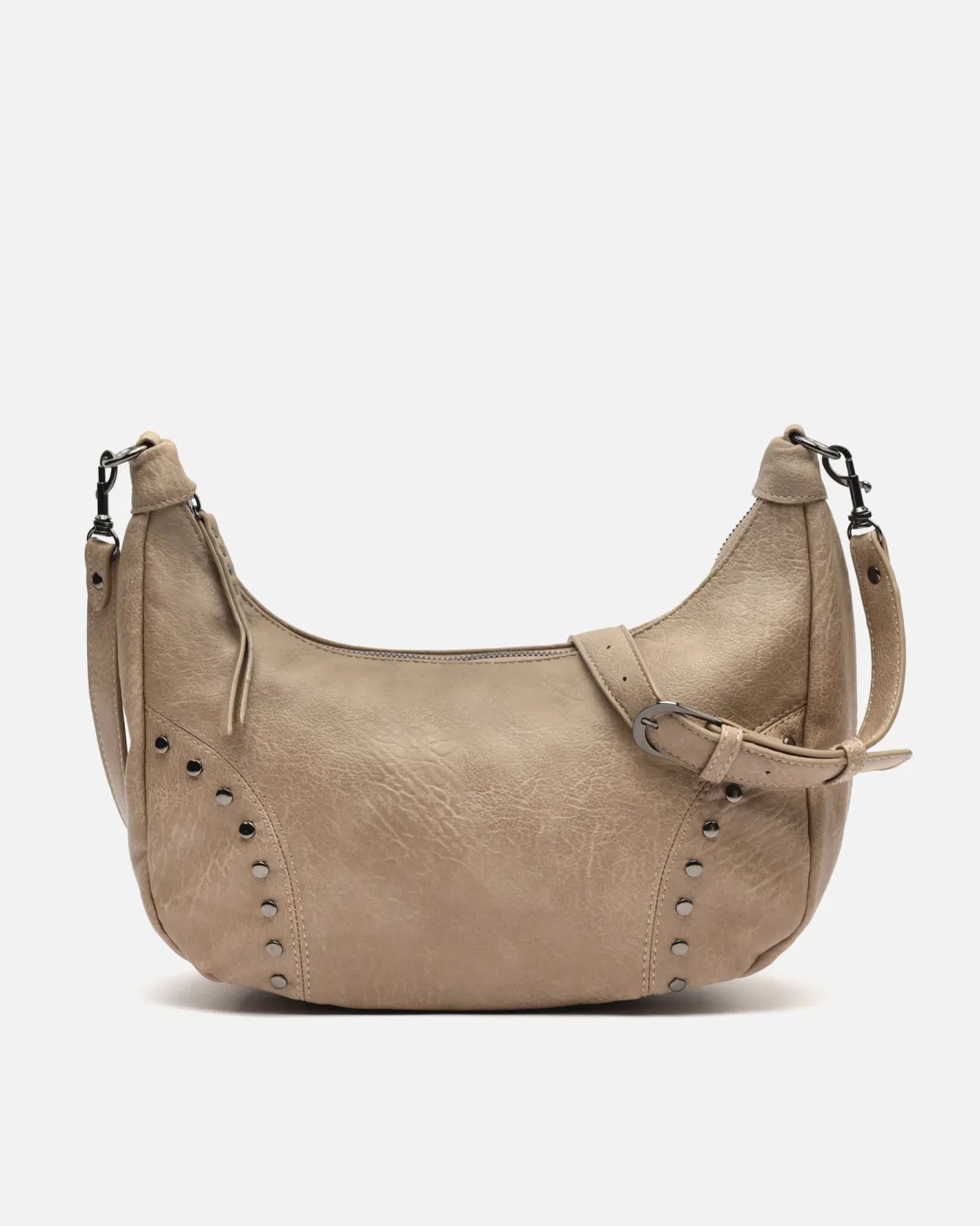 Bolso bandolera con detalles metálicos