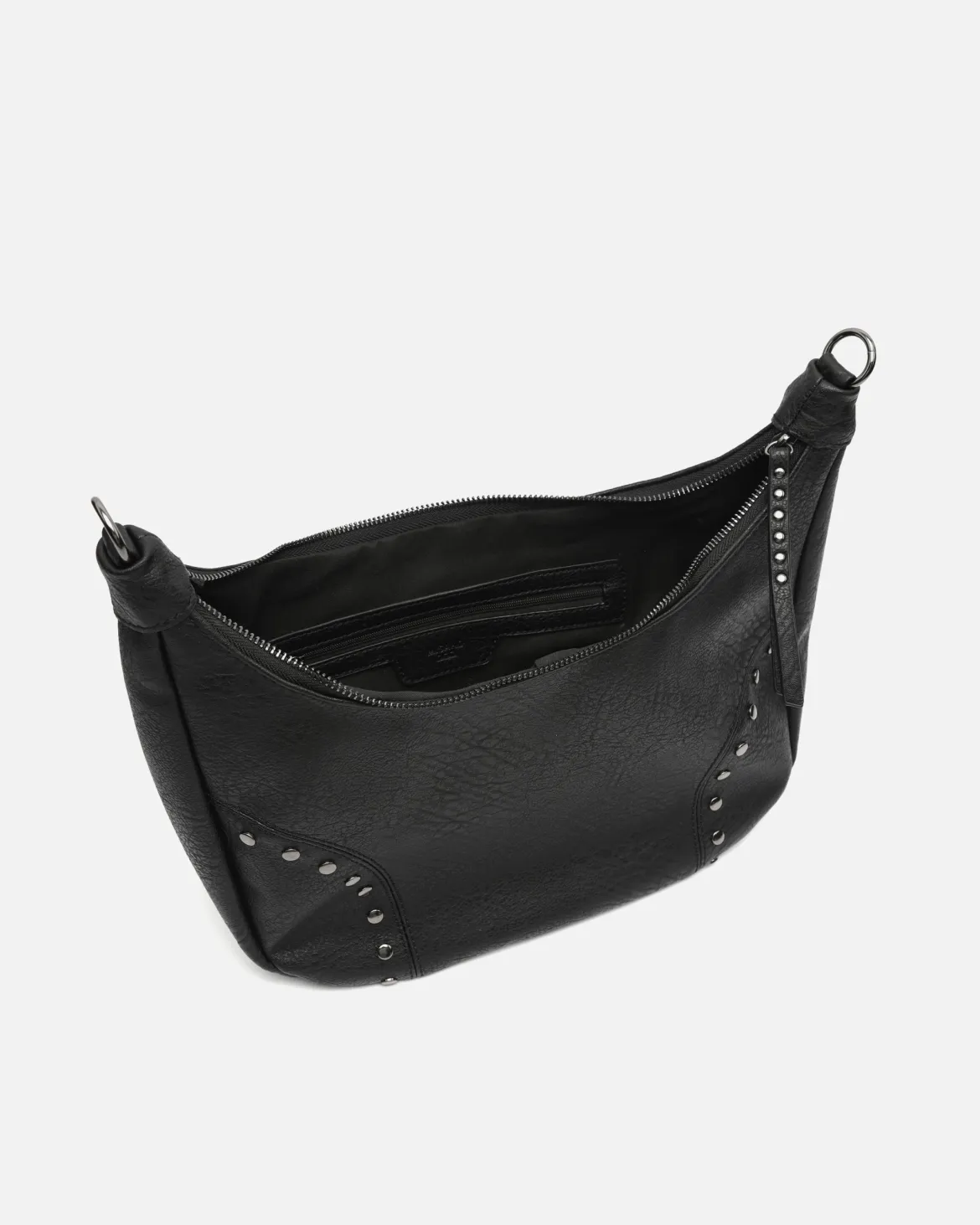 Bolso bandolera con detalles metálicos