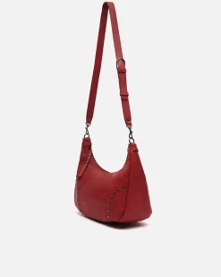 Bolso bandolera con detalles metálicos