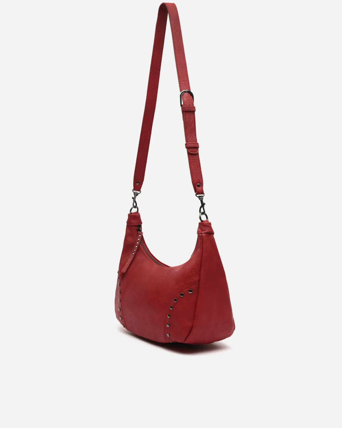 Bolso bandolera con detalles metálicos