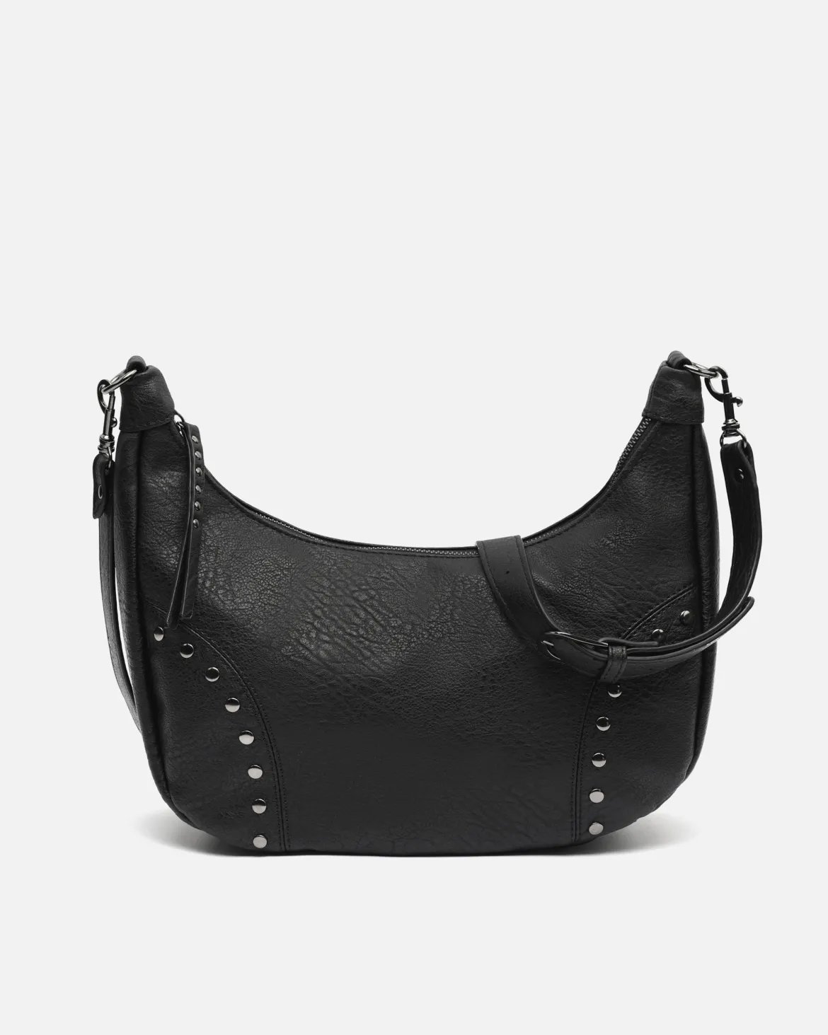 Bolso bandolera con detalles metálicos