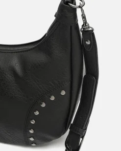 Bolso bandolera con detalles metálicos