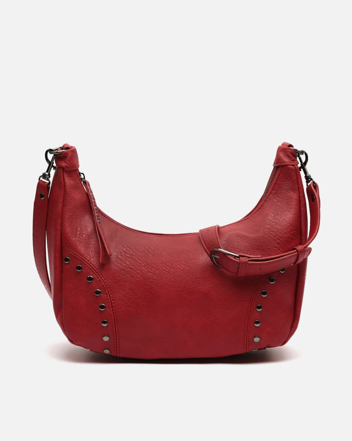Bolso bandolera con detalles metálicos