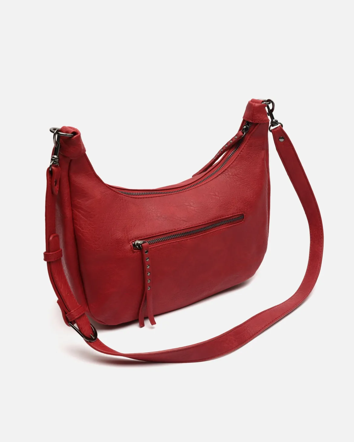 Bolso bandolera con detalles metálicos