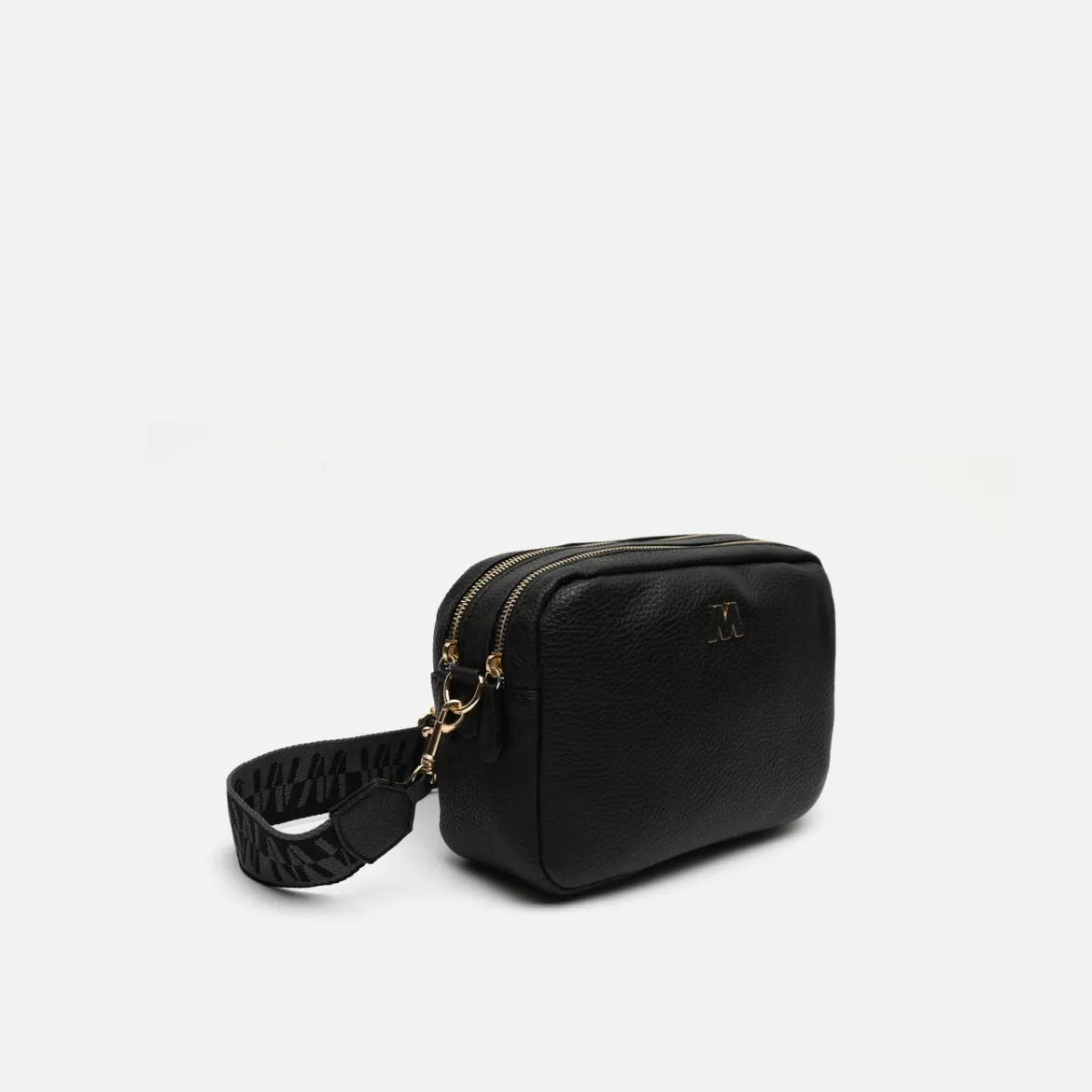 Bolso bandolera con doble cremallera