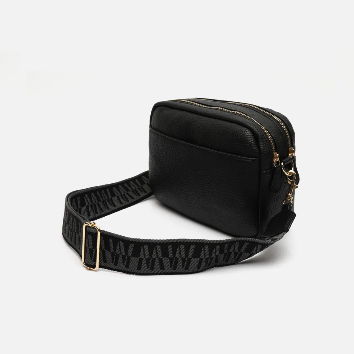 Bolso bandolera con doble cremallera