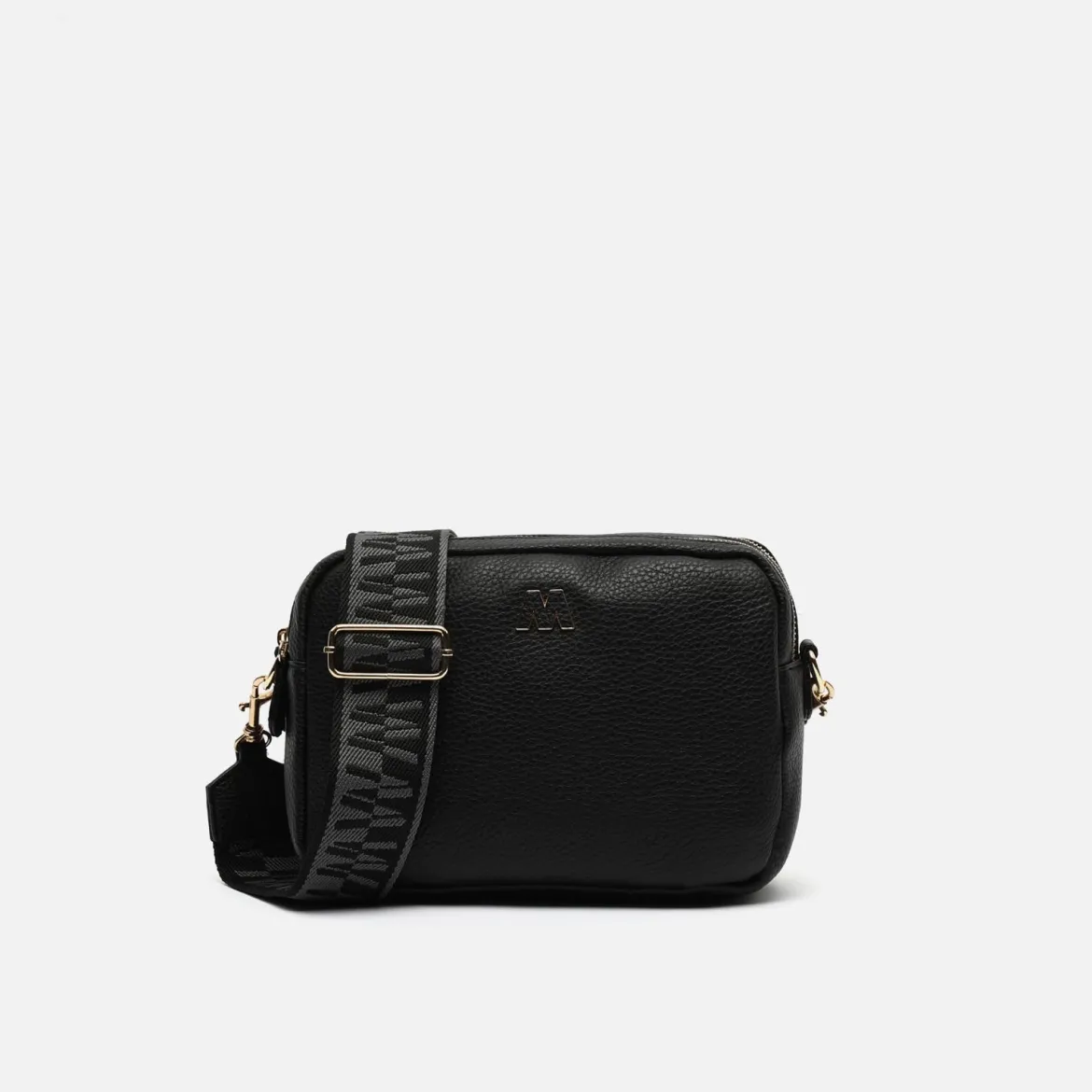 Bolso bandolera con doble cremallera