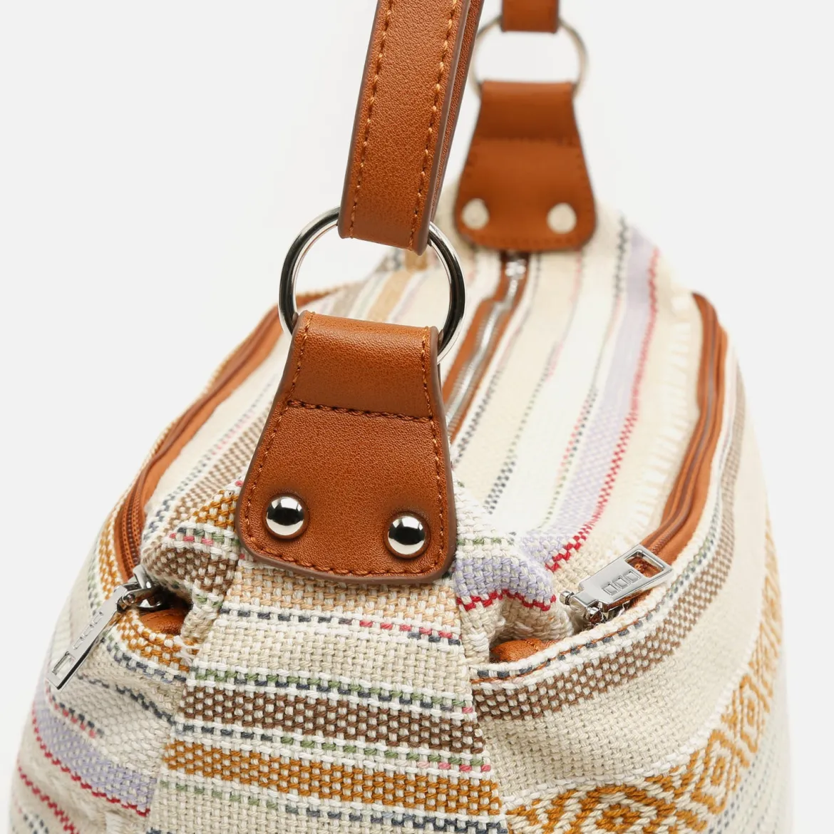 Bolso bandolera con estampado jacquard