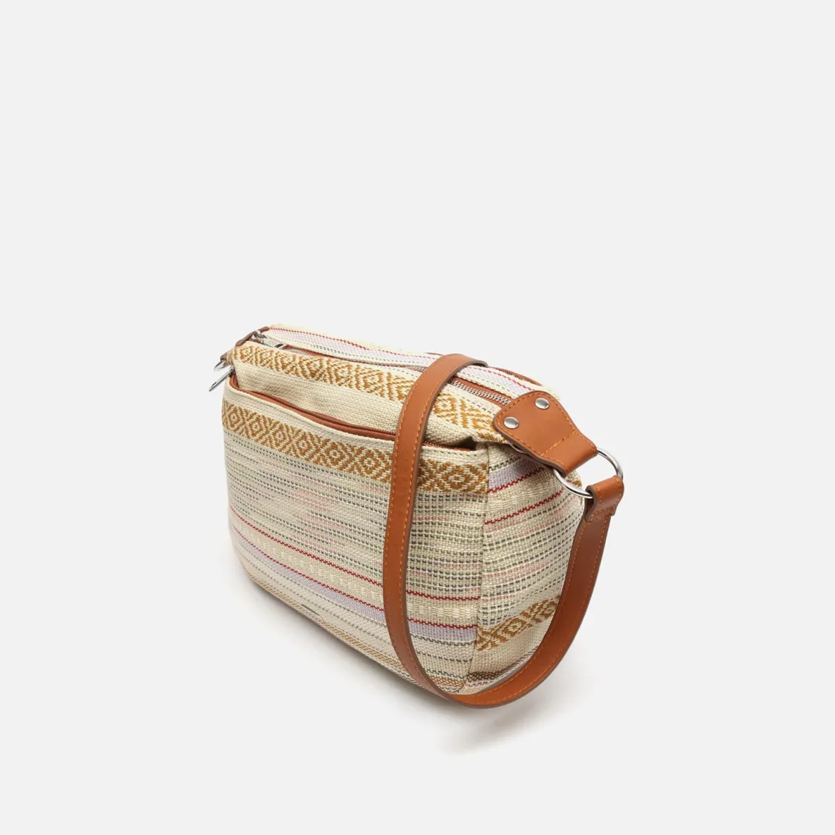 Bolso bandolera con estampado jacquard