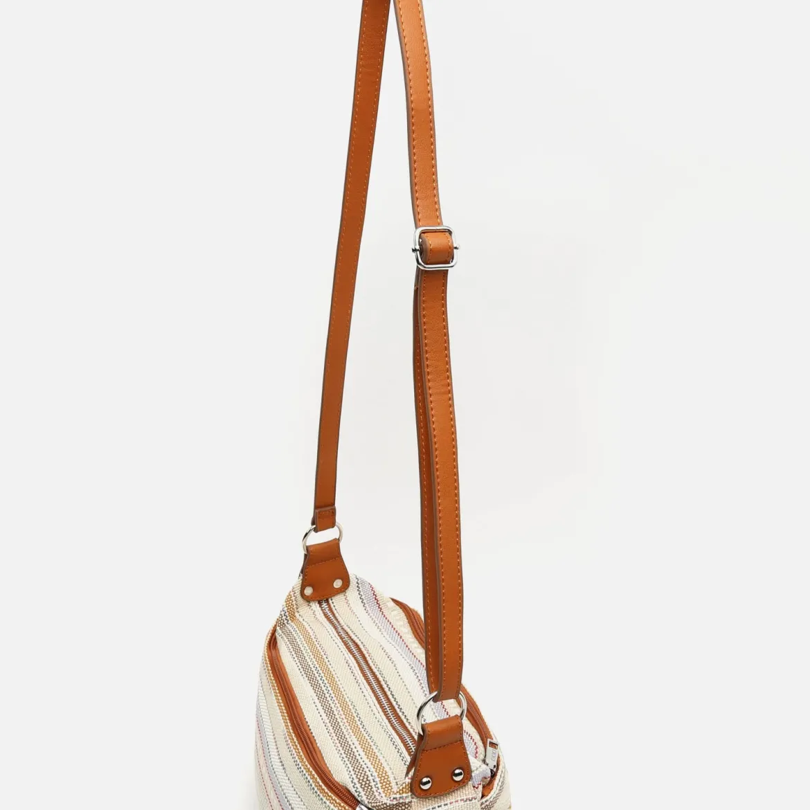 Bolso bandolera con estampado jacquard