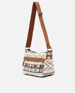 Bolso bandolera con estampado jacquard