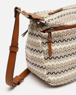 Bolso bandolera con estampado jacquard