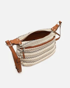 Bolso bandolera con estampado jacquard