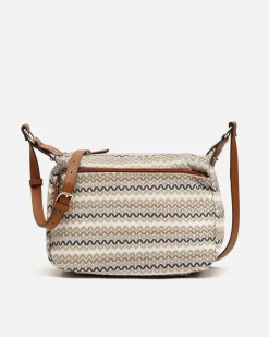 Bolso bandolera con estampado jacquard