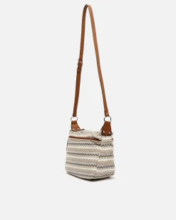 Bolso bandolera con estampado jacquard