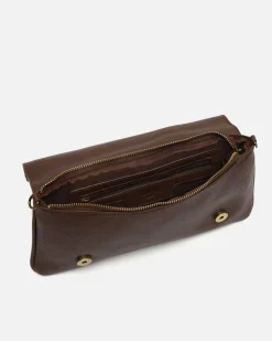 Bolso bandolera de fiesta pequeño con detalles metálicos