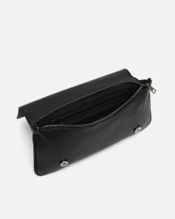 Bolso bandolera de fiesta pequeño con detalles metálicos