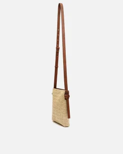 Bolso bandolera efecto rafia