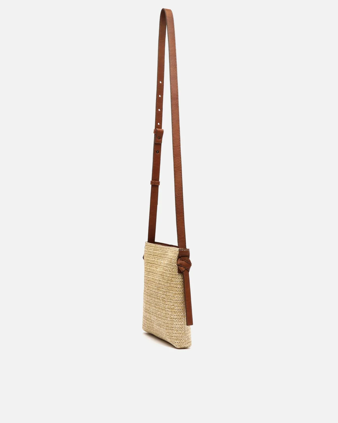 Bolso bandolera efecto rafia