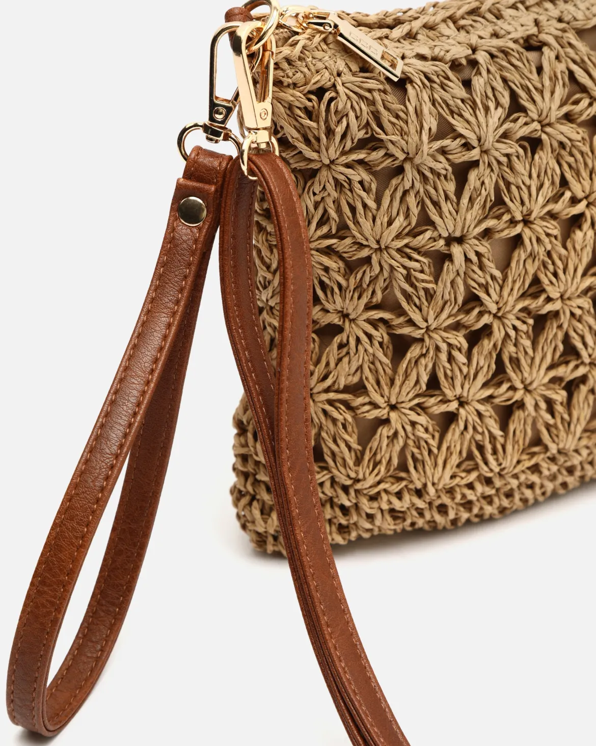 Bolso bandolera efecto rafia
