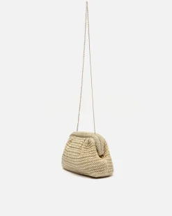 Bolso bandolera efecto rafia