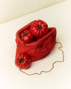 Bolso bandolera efecto rafia