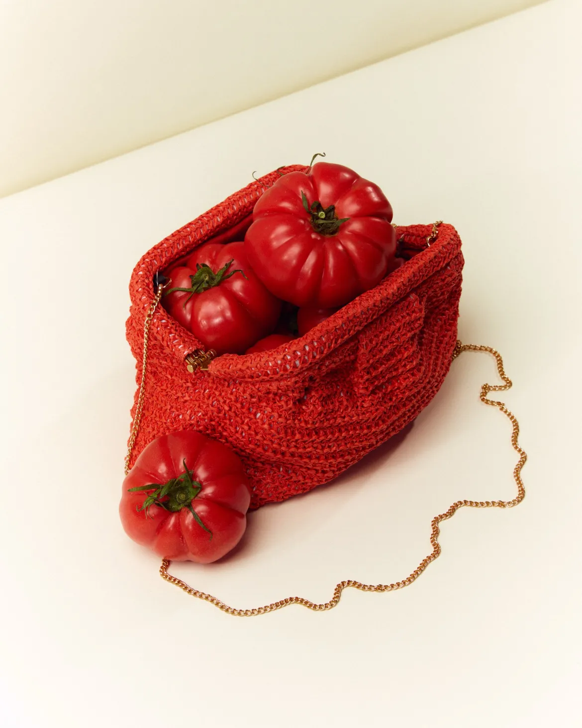Bolso bandolera efecto rafia
