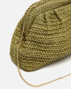 Bolso bandolera efecto rafia
