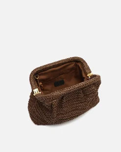 Bolso bandolera efecto rafia