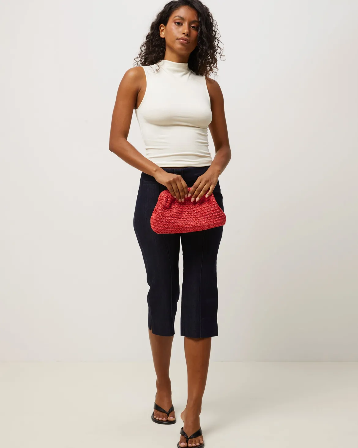 Bolso bandolera efecto rafia