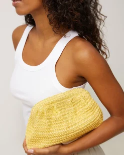 Bolso bandolera efecto rafia