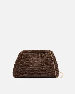 Bolso bandolera efecto rafia