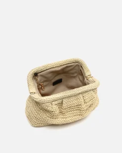 Bolso bandolera efecto rafia
