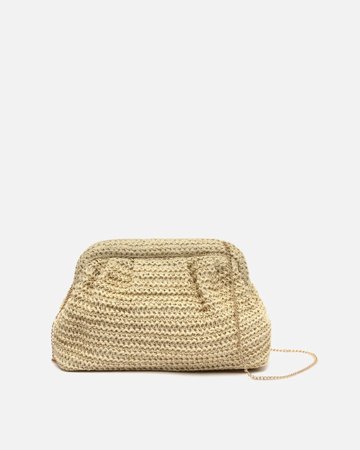 Bolso bandolera efecto rafia