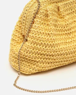 Bolso bandolera efecto rafia
