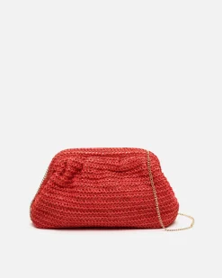 Bolso bandolera efecto rafia