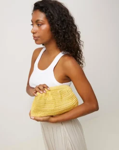Bolso bandolera efecto rafia