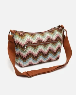 Bolso bandolera estampado jacquard