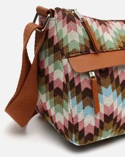Bolso bandolera estampado jacquard