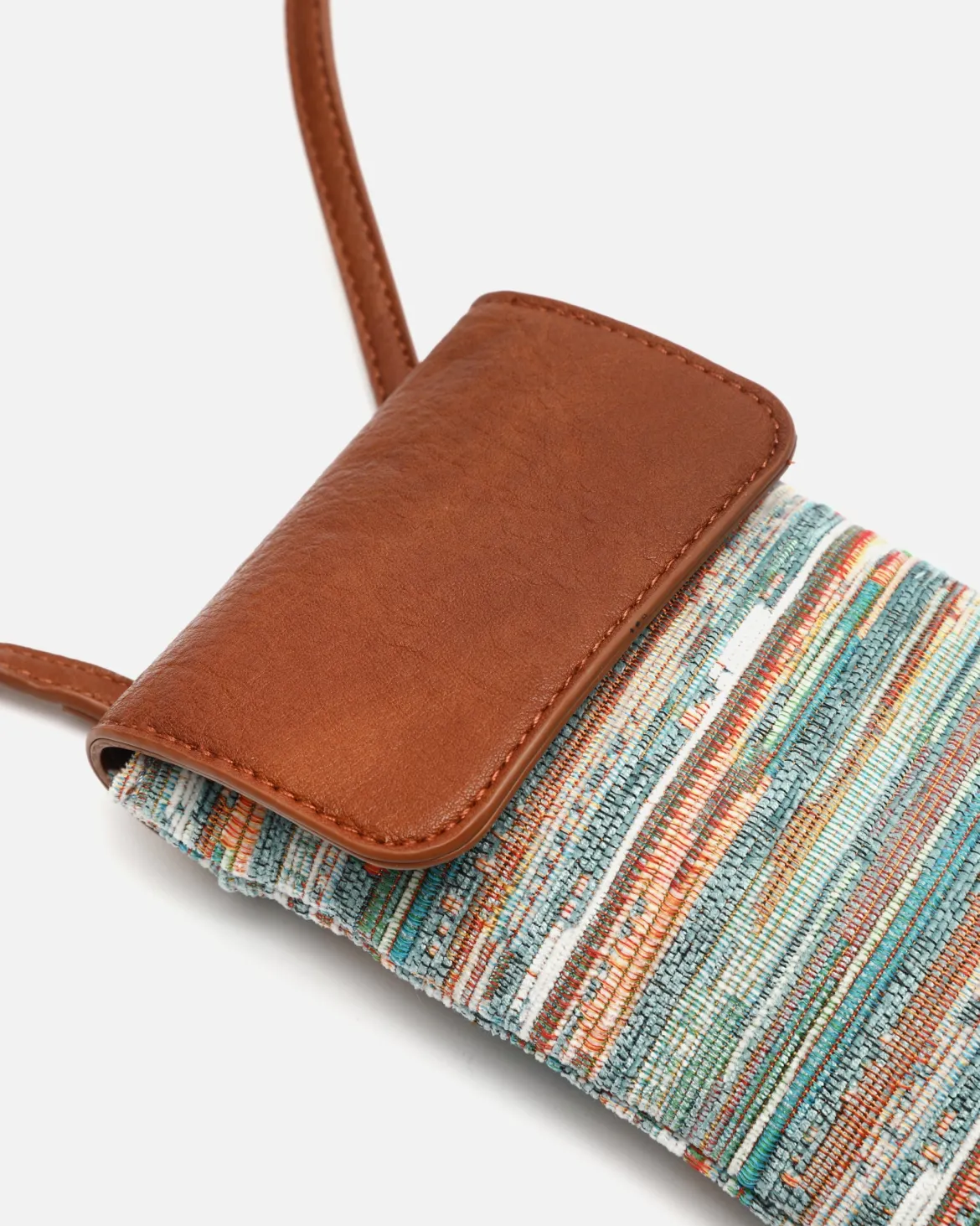 Bolso bandolera mini para móvil estampado jacquard