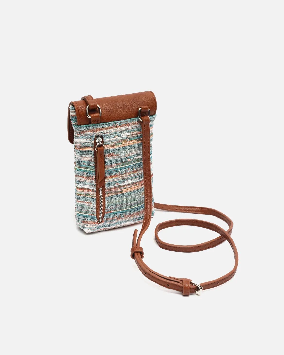 Bolso bandolera mini para móvil estampado jacquard